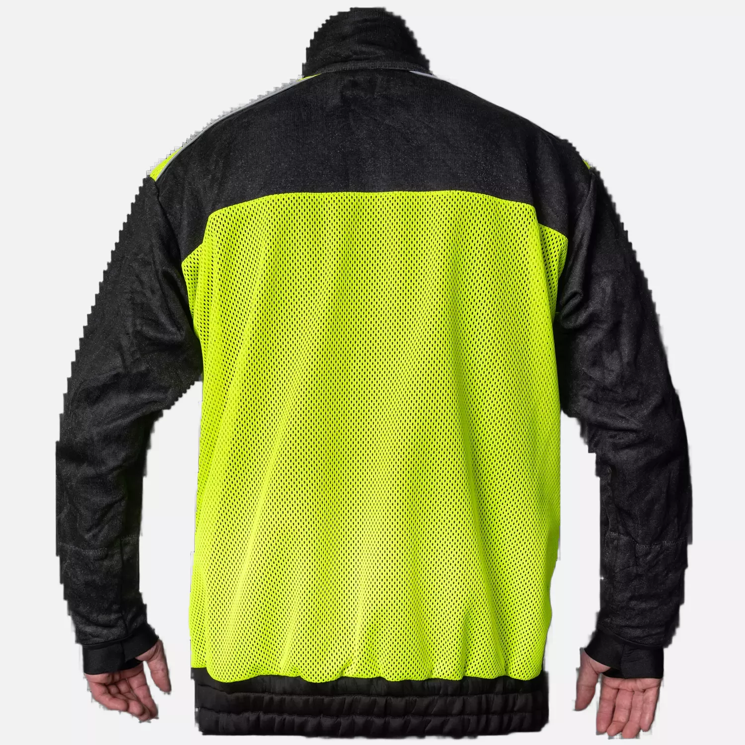 Kozane 707-19, Cut-Resistant Hi-Vis Sweater, Black/Fluorescent yellow, image 2