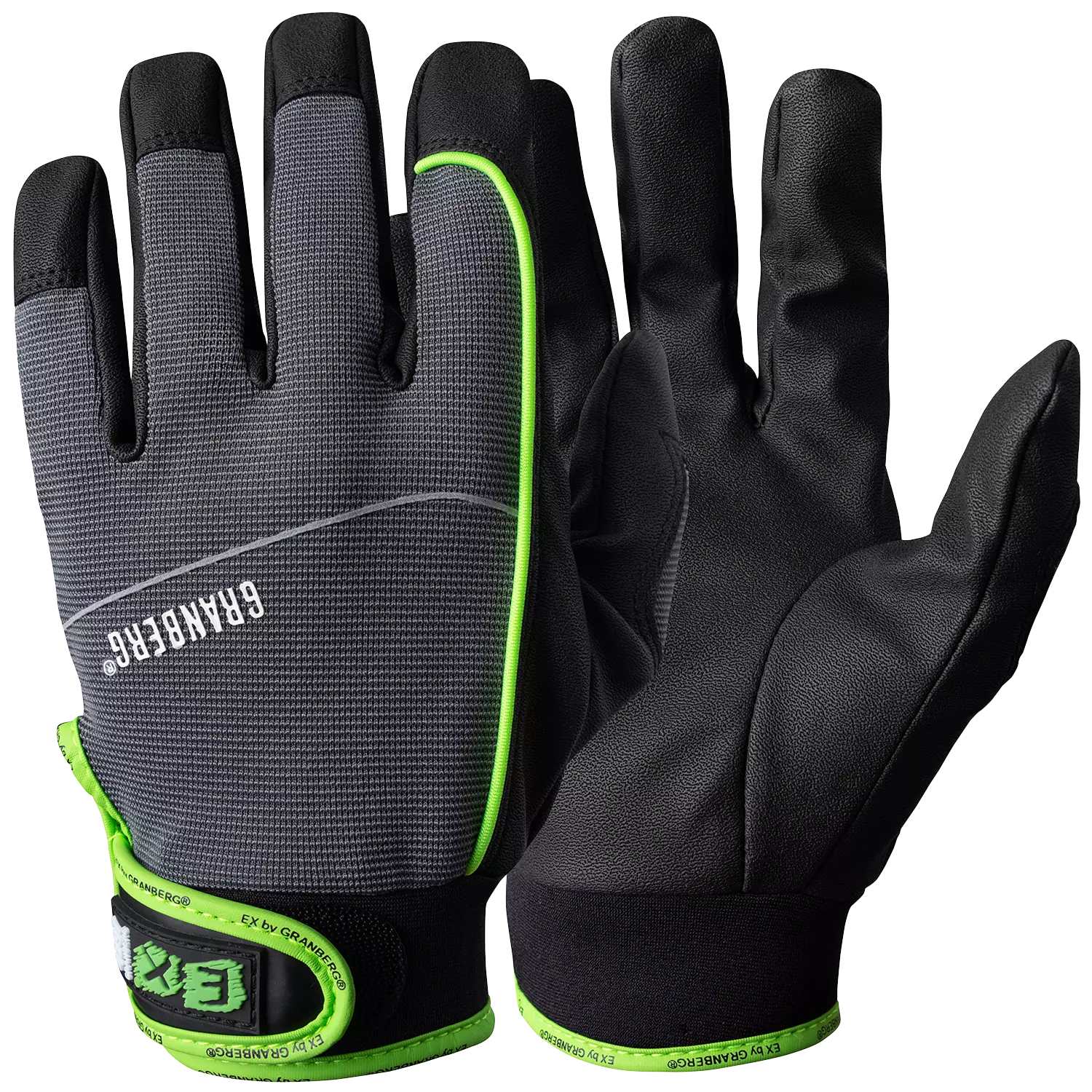 Granberg 107-4297, EX® Assembly Gloves, Black/Grey, image 1