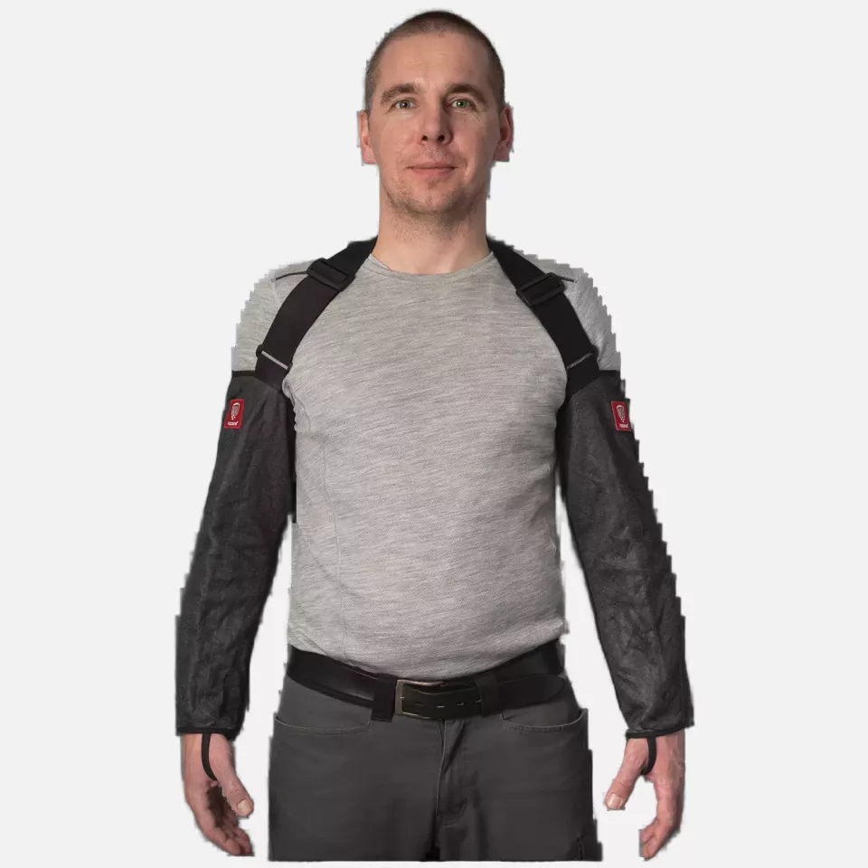 Kozane 703-21, Cut-Resistant Long Armguards, Black, image 1, gallery thumbnail