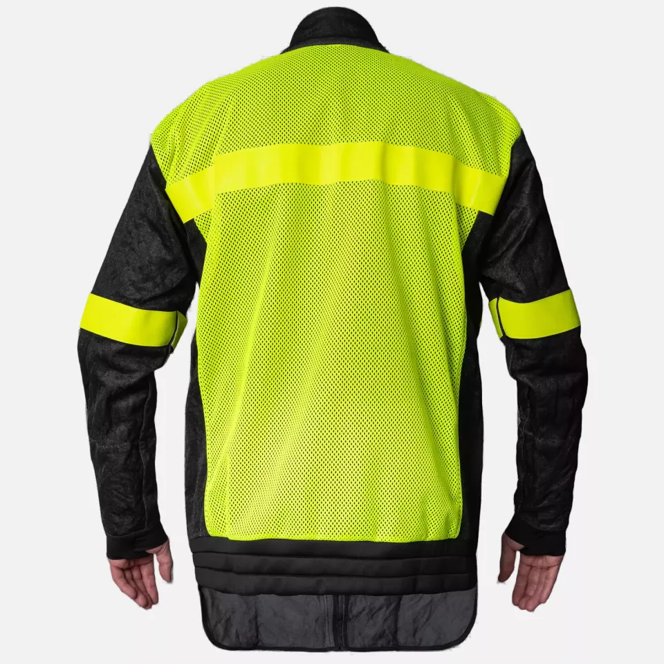 Kozane 707-11, Schnittfeste Jacke, Schwarz/Fluoreszierend-gelb, image 2, gallery thumbnail