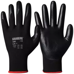 114-0811, Granberg Touchscreen Compatible Assembly Gloves, Black