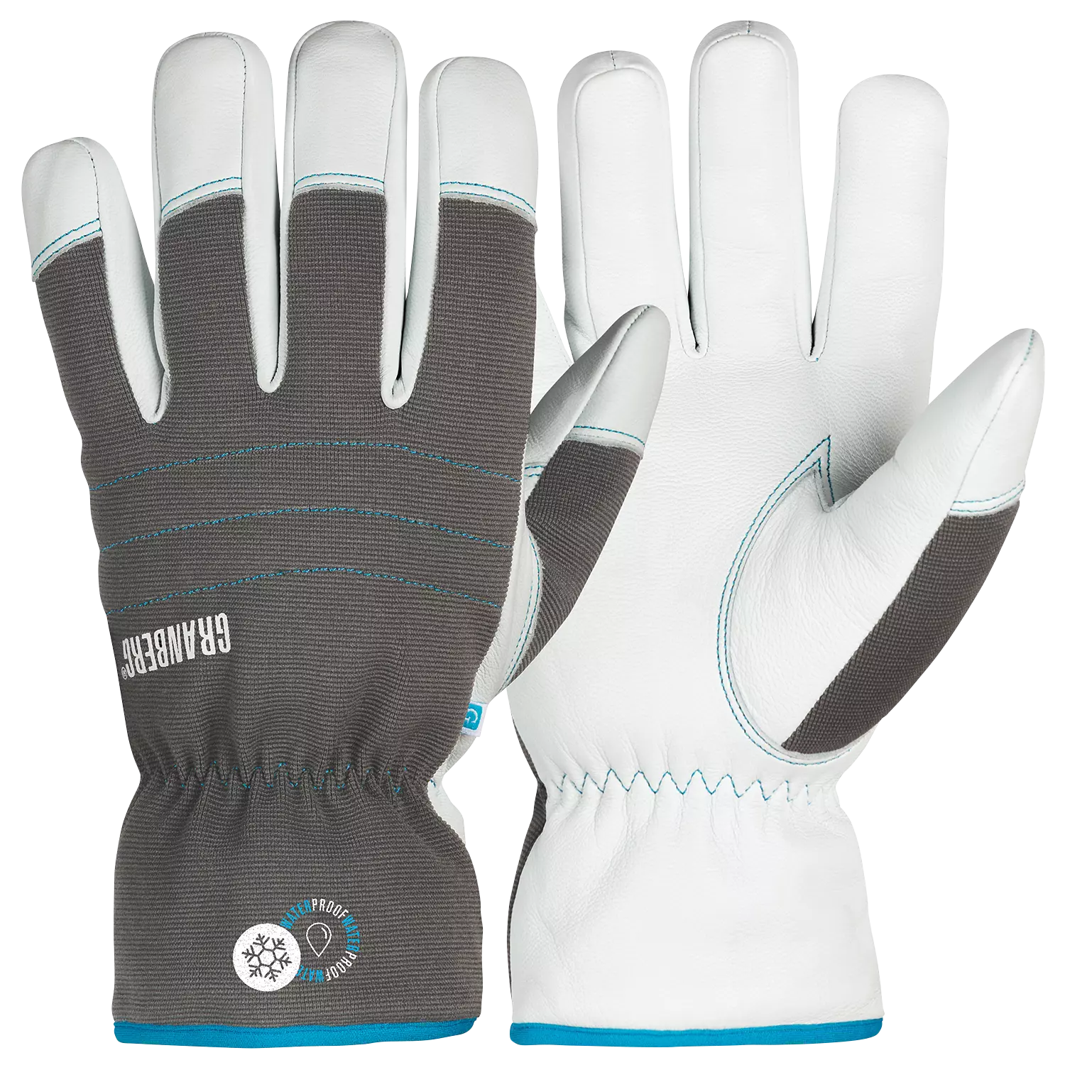 Granberg 113-1051, Work Gloves Fully Thinsulate™-Lined, Grey/White, image 1