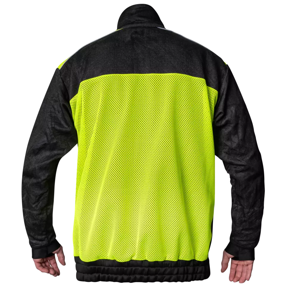 Kozane 707-19, Cut-Resistant Hi-Vis Sweater, Black/Fluorescent yellow, image 2, gallery thumbnail