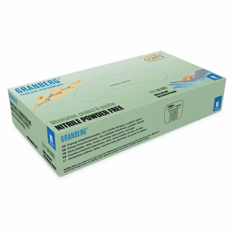 Granberg 114-925, COATS® Disposable Gloves, Dawn Blue, image 2, gallery thumbnail