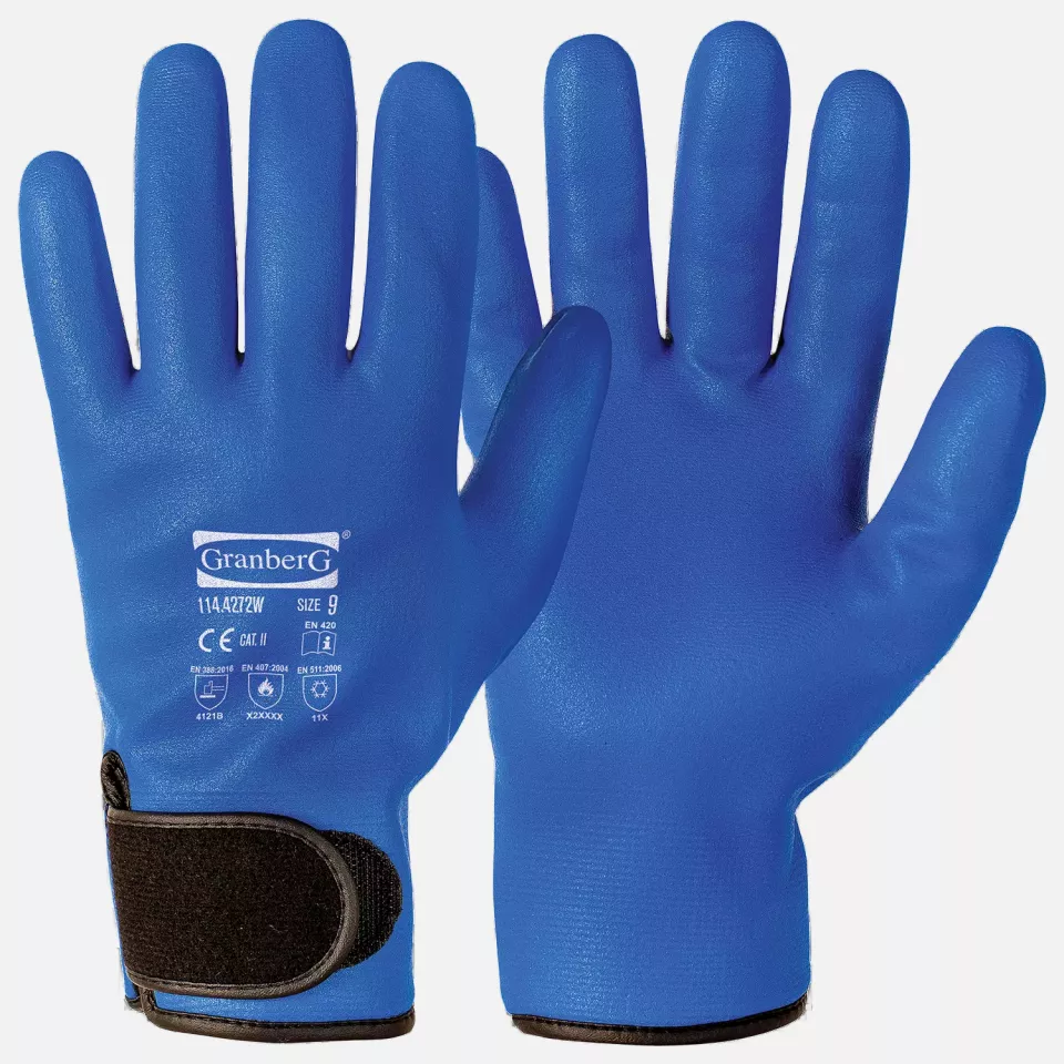 Granberg 114-4272W, Assembly Winter Gloves, Blue, image 1, gallery thumbnail