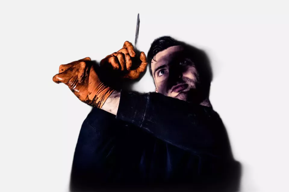 Granberg 114-960, Single-Use Chemical Resistant Gloves, Orange, image 4, gallery thumbnail