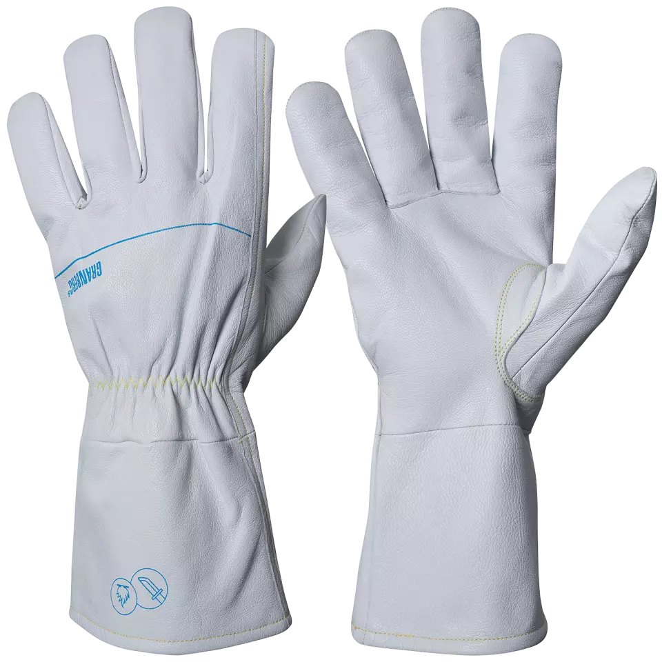 Granberg 113-1025, Cut and Heat Resistant Gloves, White, image 1, gallery thumbnail