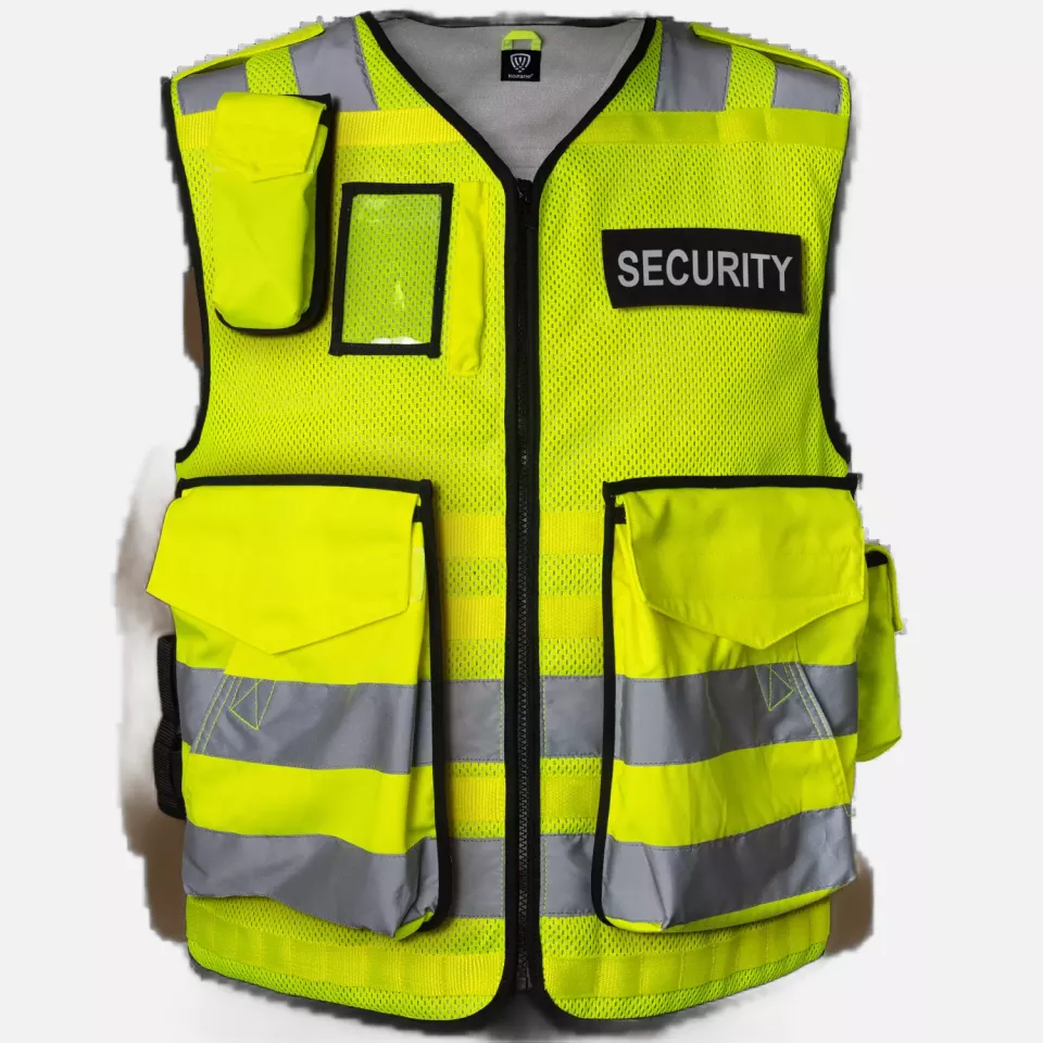 Kozane 705-12, Schnittfeste Warnschutzweste, fluoreszierend gelb, image 1, gallery thumbnail