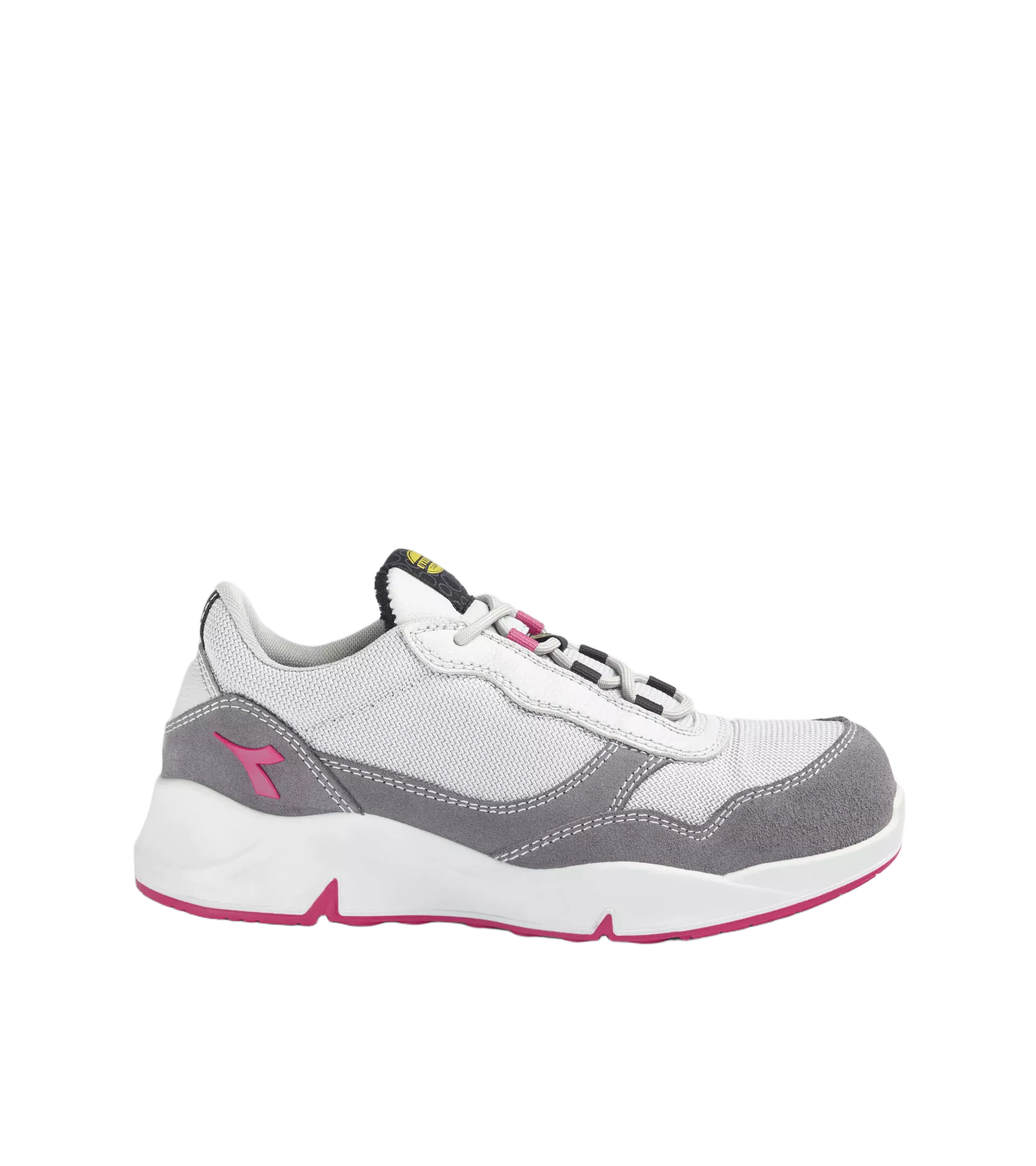 Diadora 701-179903-D0459, ATHENA TEXT LOW S1PL FO SR ESD Work Safety Shoes Gray Violet/Raspberry