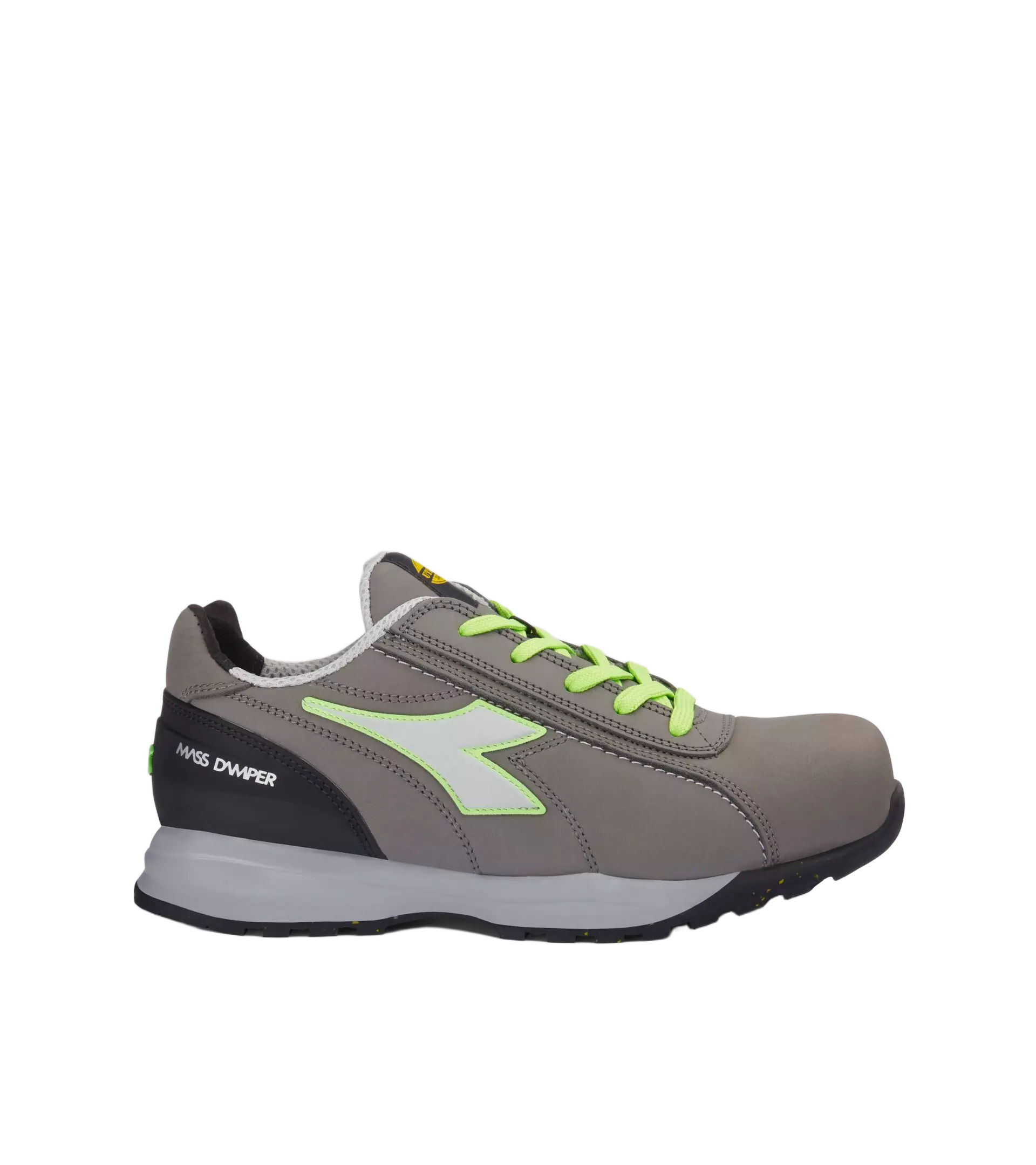 Diadora 701-181135-C9546, GLOVE MDS LOW S3S FO HRO SR Work Safety Shoes Coal/Green Fluor