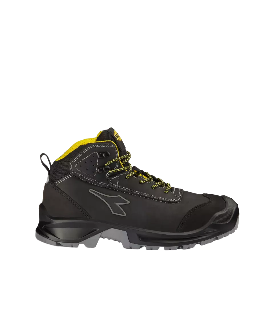 Diadora 701-181021-80013, CLASSIC MID S3S FO SC LG SR Mustat turvajalkineet, image 1, gallery thumbnail