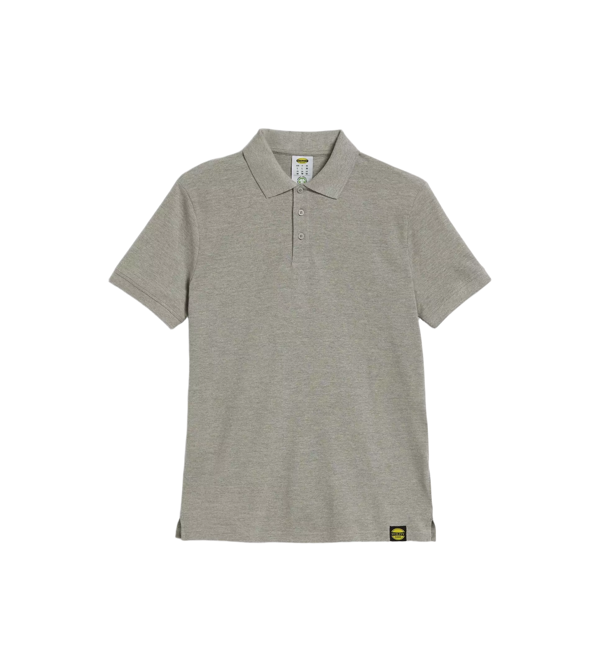 Diadora 702-177955-C5493, POLO MC ATLAR ORGANIC Polo Light Middle Grey Melange