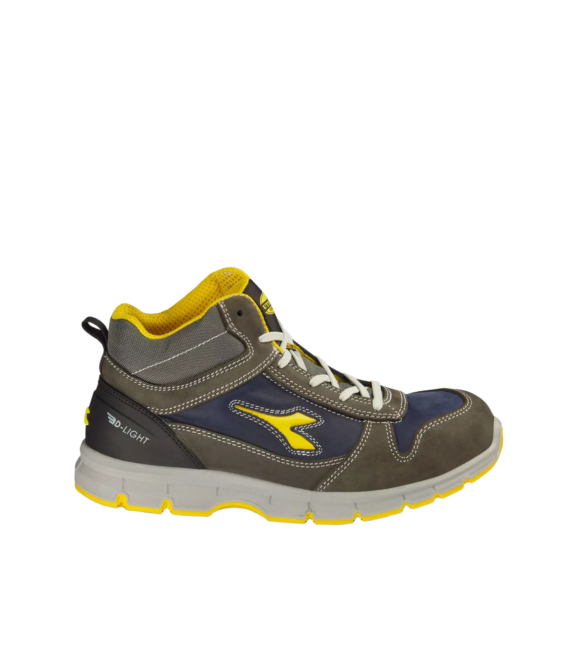 Diadora 701-181155-C4906, RUN MID S3S FO SR ESD Work Safety Shoes Castle Rock/Insignia Blue