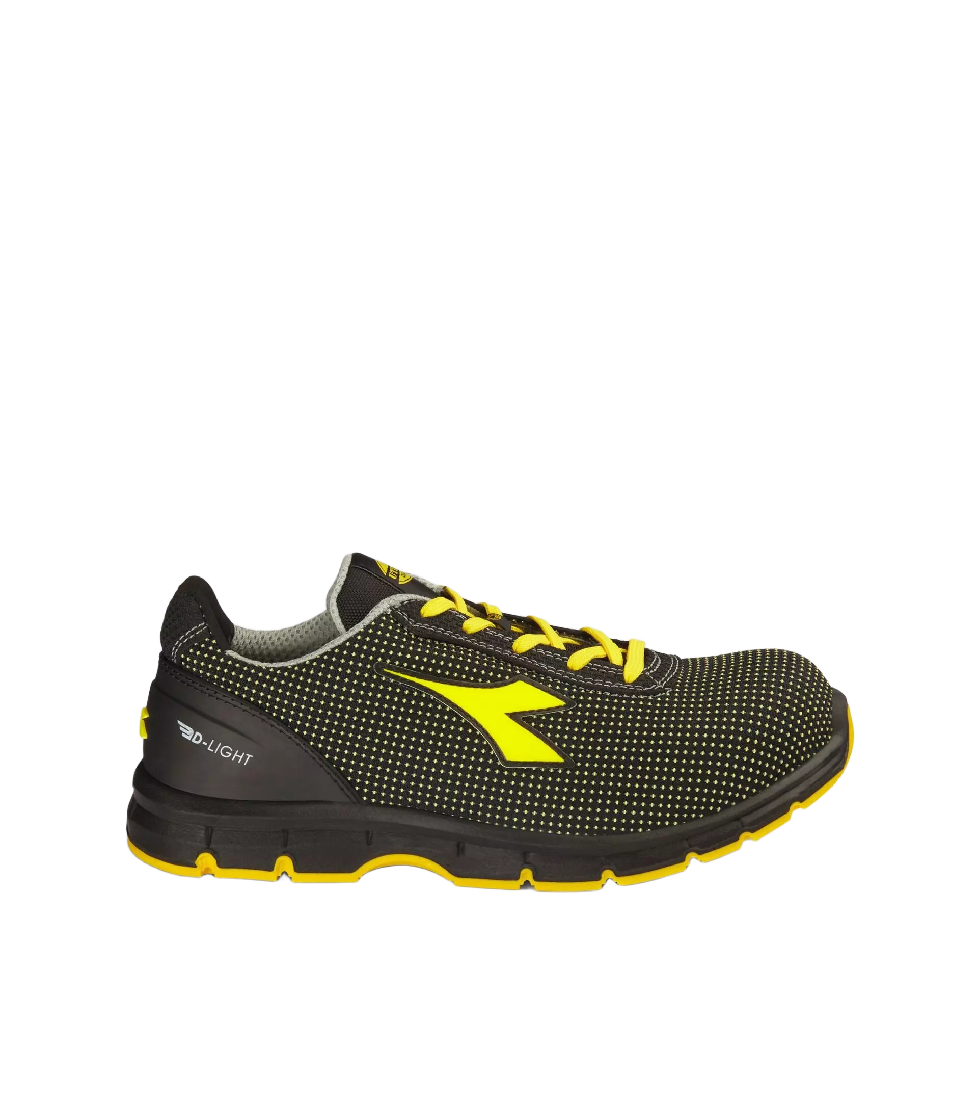 Diadora 701-181153-C0401, RUN ATOM LOW S3S FO SR ESD Work Safety Shoes Black/Yellow Croms
