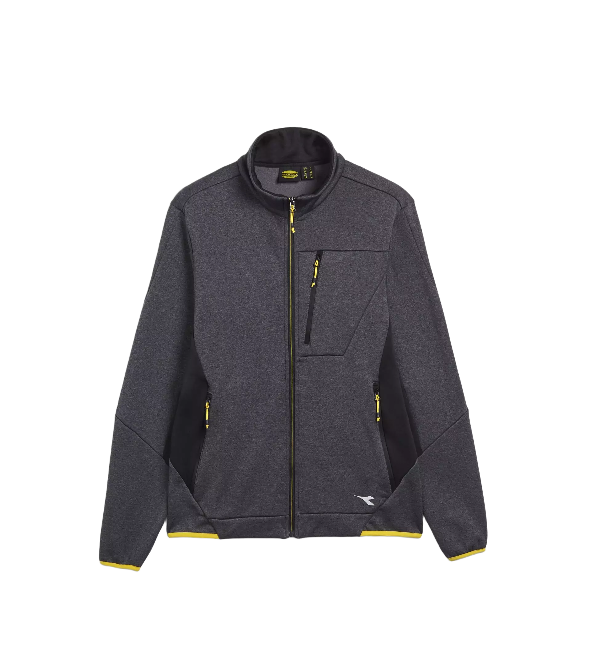 Diadora 702-179457-D0217, POLAR FLEECE TECHNO Jacket Iron Gate/Black