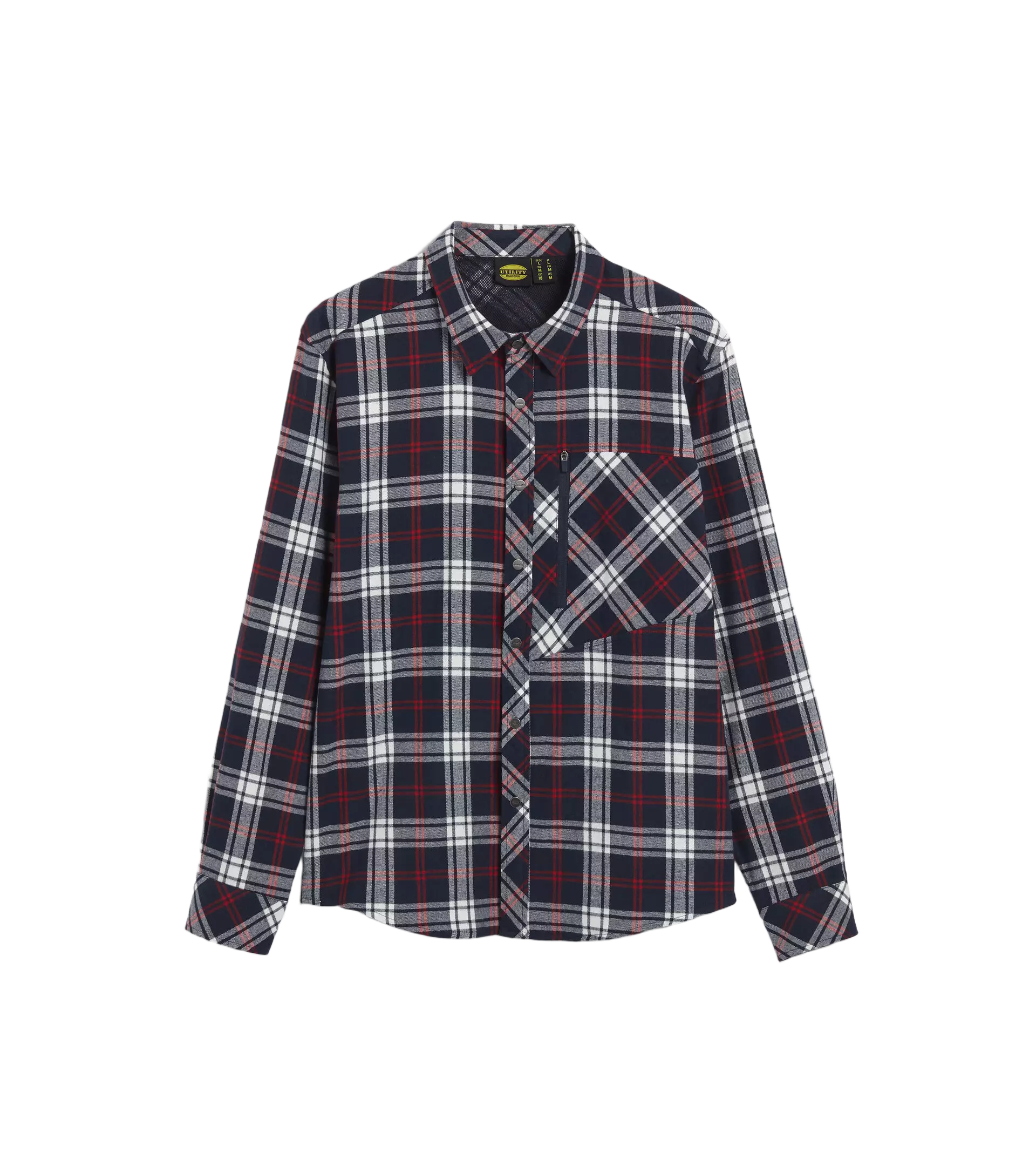 Diadora 702-179456-D0219, SHIRT CHECK CORTINA Long Sleeve Shirt Samba/Dark Sapphire/Vapor Gry