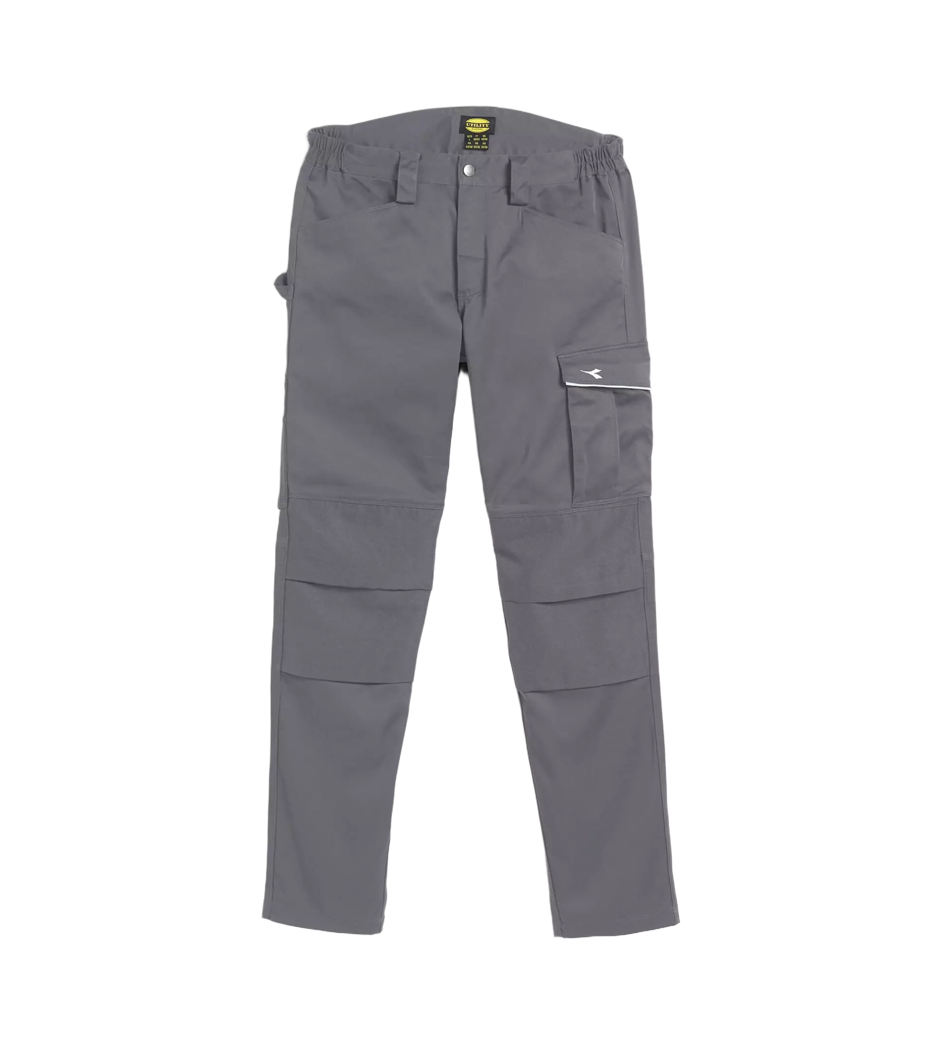 Diadora 702-177663-75070, PANT ROCK STRETCH PERFORMANCE Standard Work Pants Steel Gray
