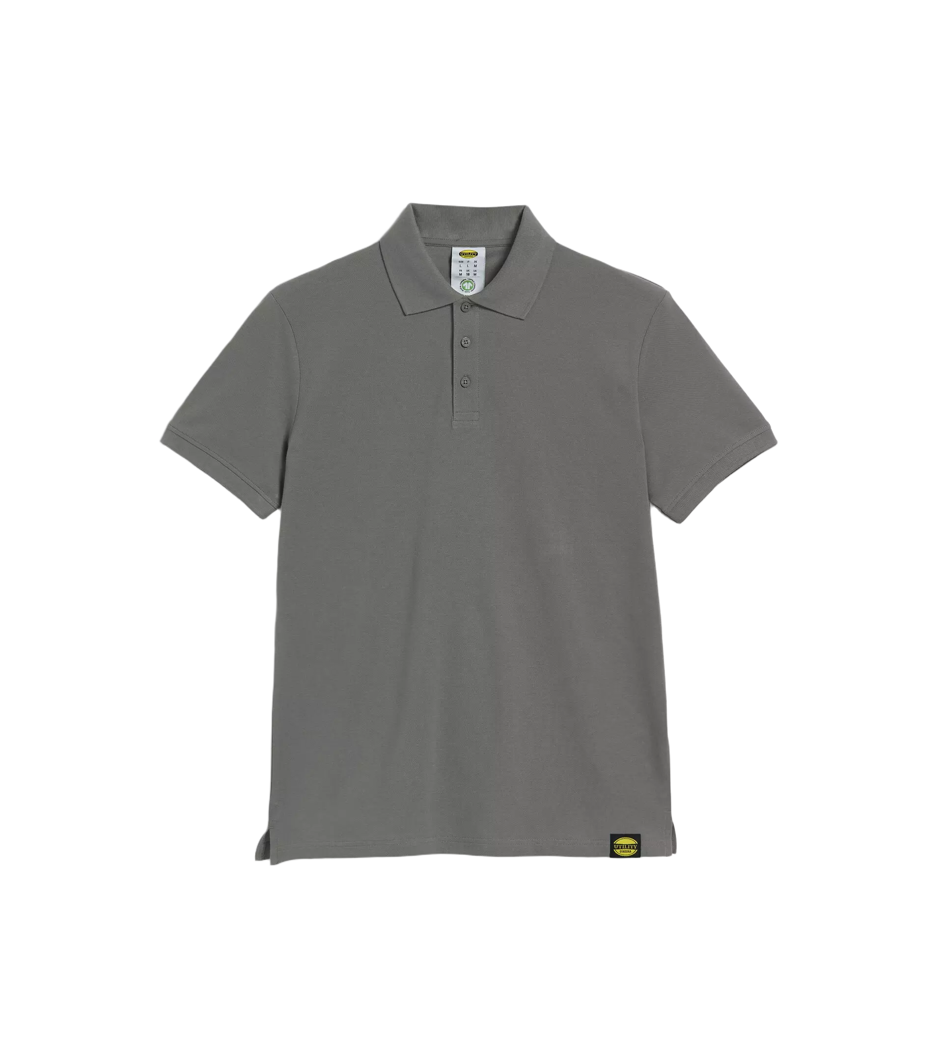 Diadora 702-177955-75070, POLO MC ATLAR ORGANIC Polo Steel Gray