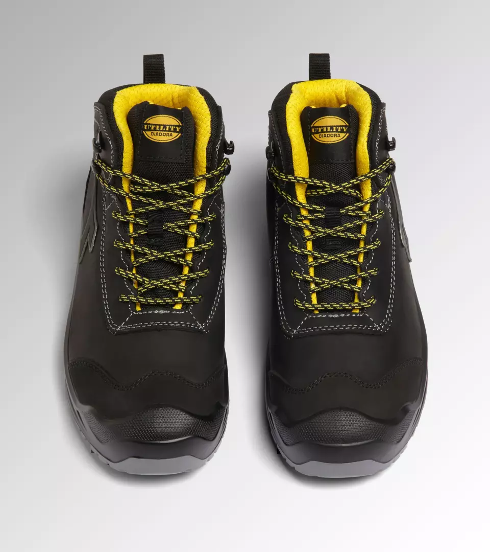 Diadora 701-181021-80013, CLASSIC MID S3S FO SC LG SR Mustat turvajalkineet, image 3, gallery thumbnail