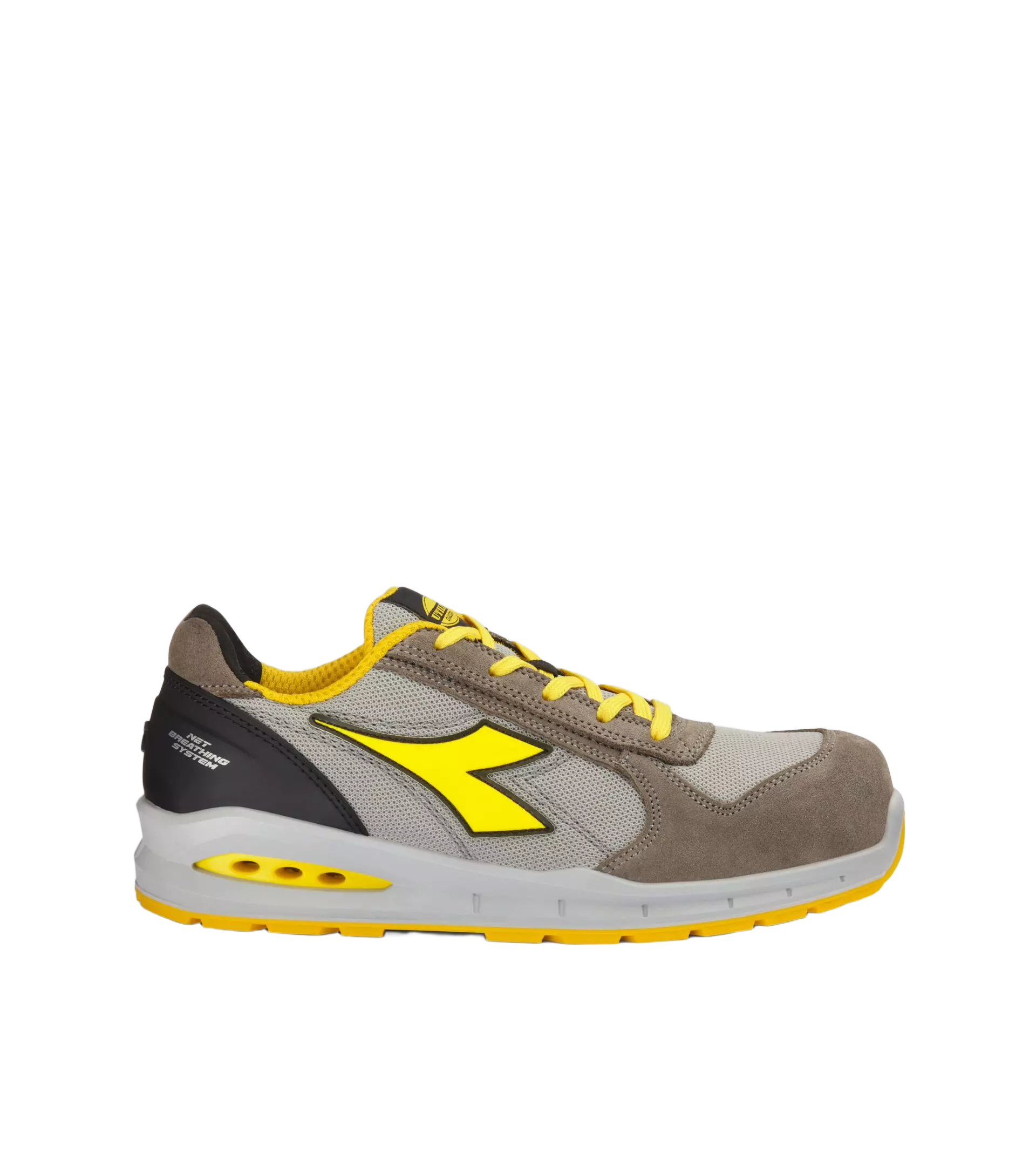 Diadora 701-181146-C8701, RUN NET AB LOW S1PS FO SR Work Safety Shoes Wind Gray/Aluminum