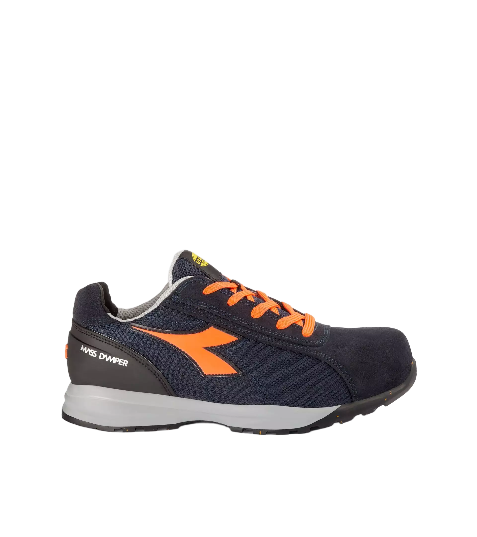 Diadora 701-181136-C9545, GLOVE MDS TEXT LOW S1PS FO HRO SR Work Safety Shoes Dark Navy/Orange Fluor