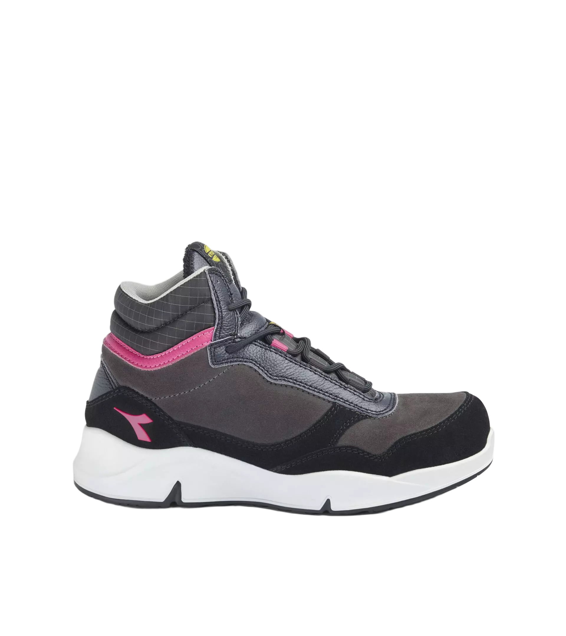 Diadora 701-179901-D0458, ATHENA MID S3L FO SR ESD Work Safety Shoes Nine Iron/Raspberry