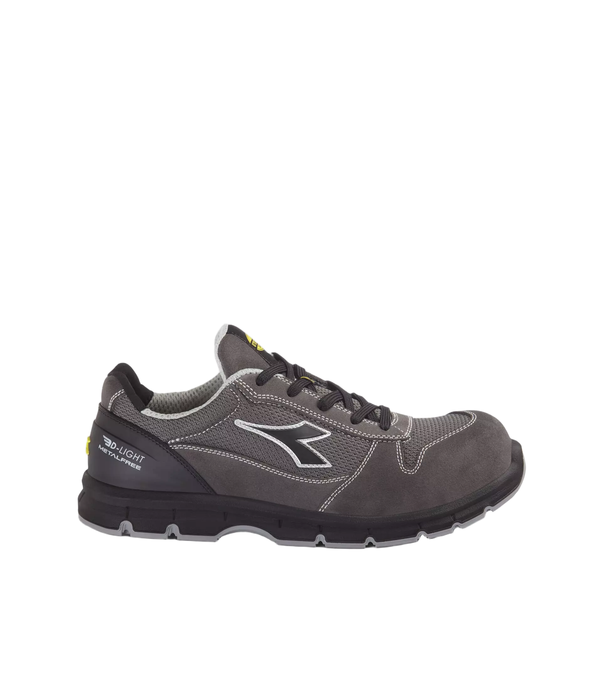 Diadora 701-179897-D0443, RUN TEXT LOW MET FREE S1PL FO SR ESD Work Safety Shoes Steel Gray/Anthracite
