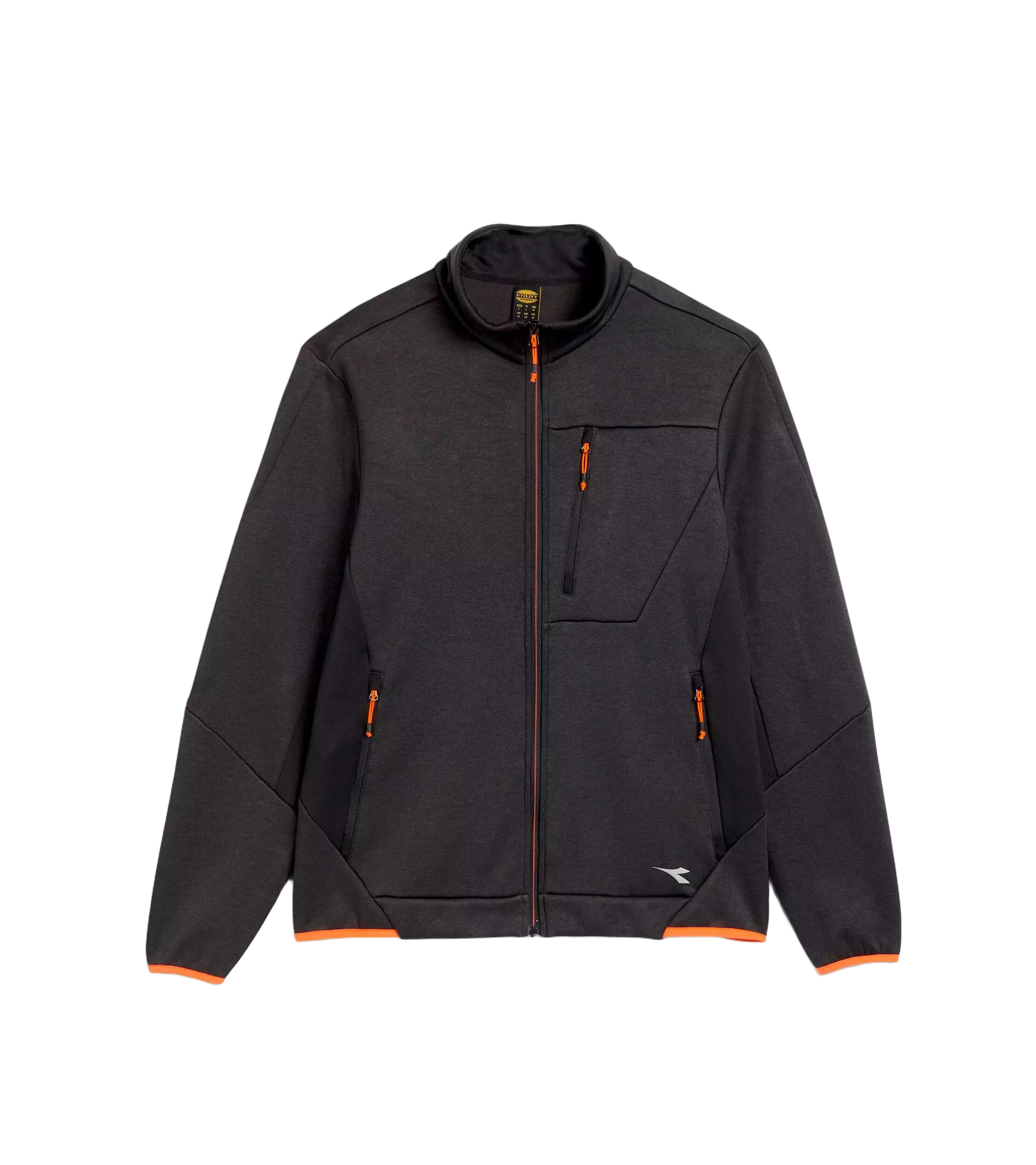 Diadora 702-179457-D0808, POLAR FLEECE TECHNO Jacket Pirate Black/Phantom