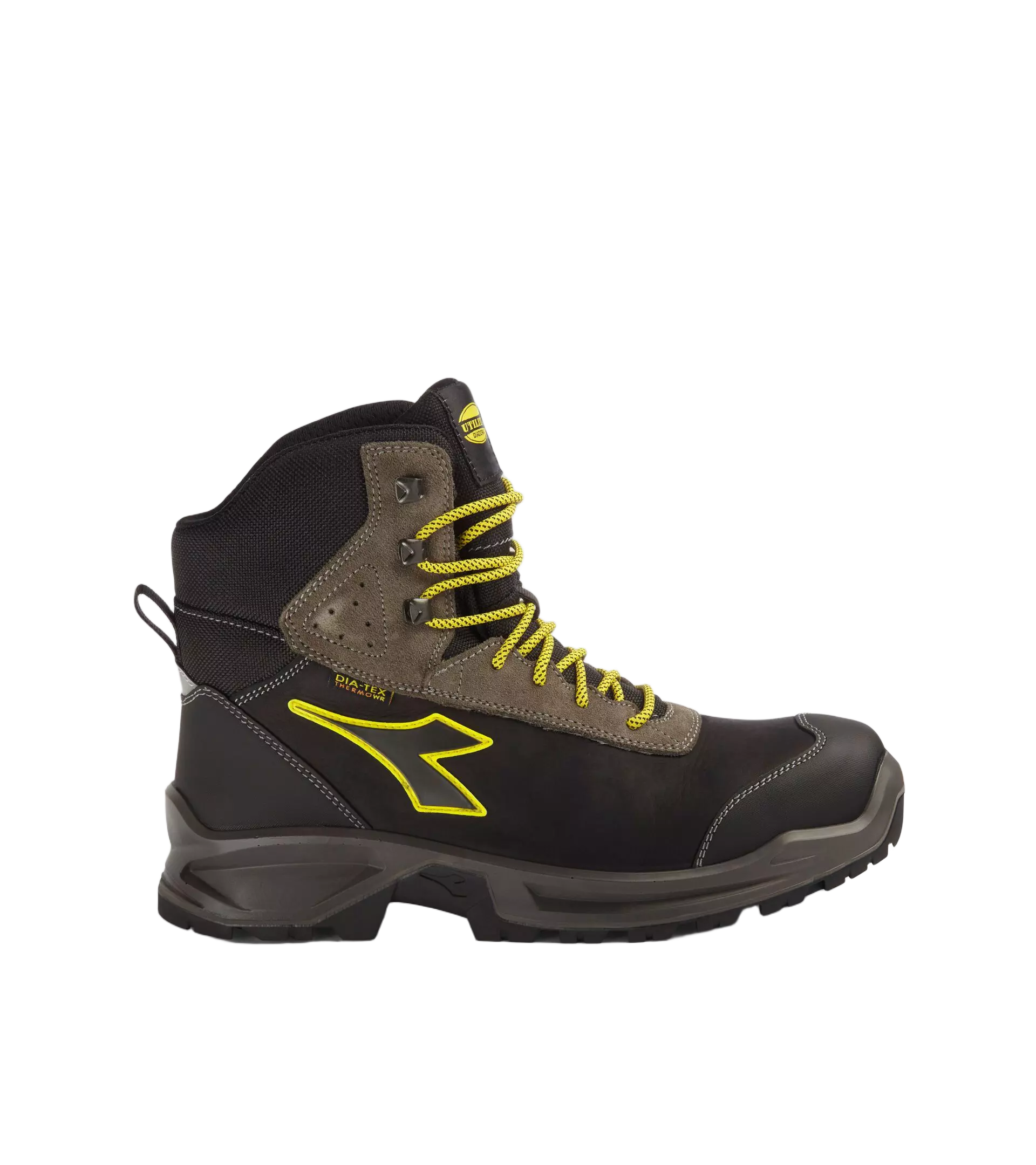 Diadora 701-181119-C2815, SPORT DIATEX HIGH S7S FO CI SR Work Safety Shoes Black/Steel Gray