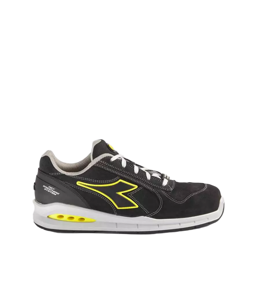 Diadora 701-176221-C0200, RUN NET AIRBOX LOW S3 SRC Work Safety Shoes Black/Black