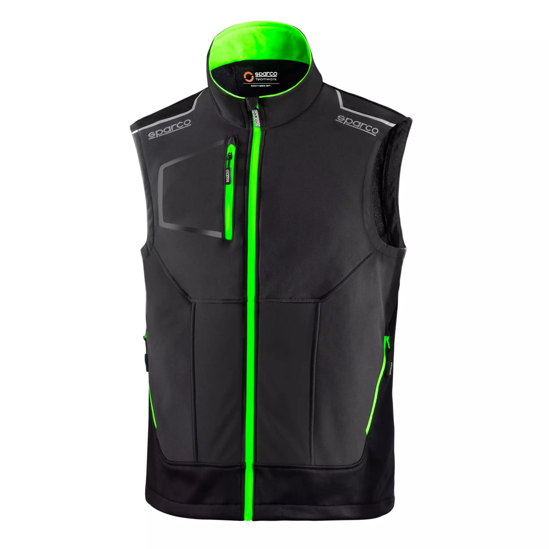 Sparco 02419-GSVF, Illinois Tech Vest, Grey/Green