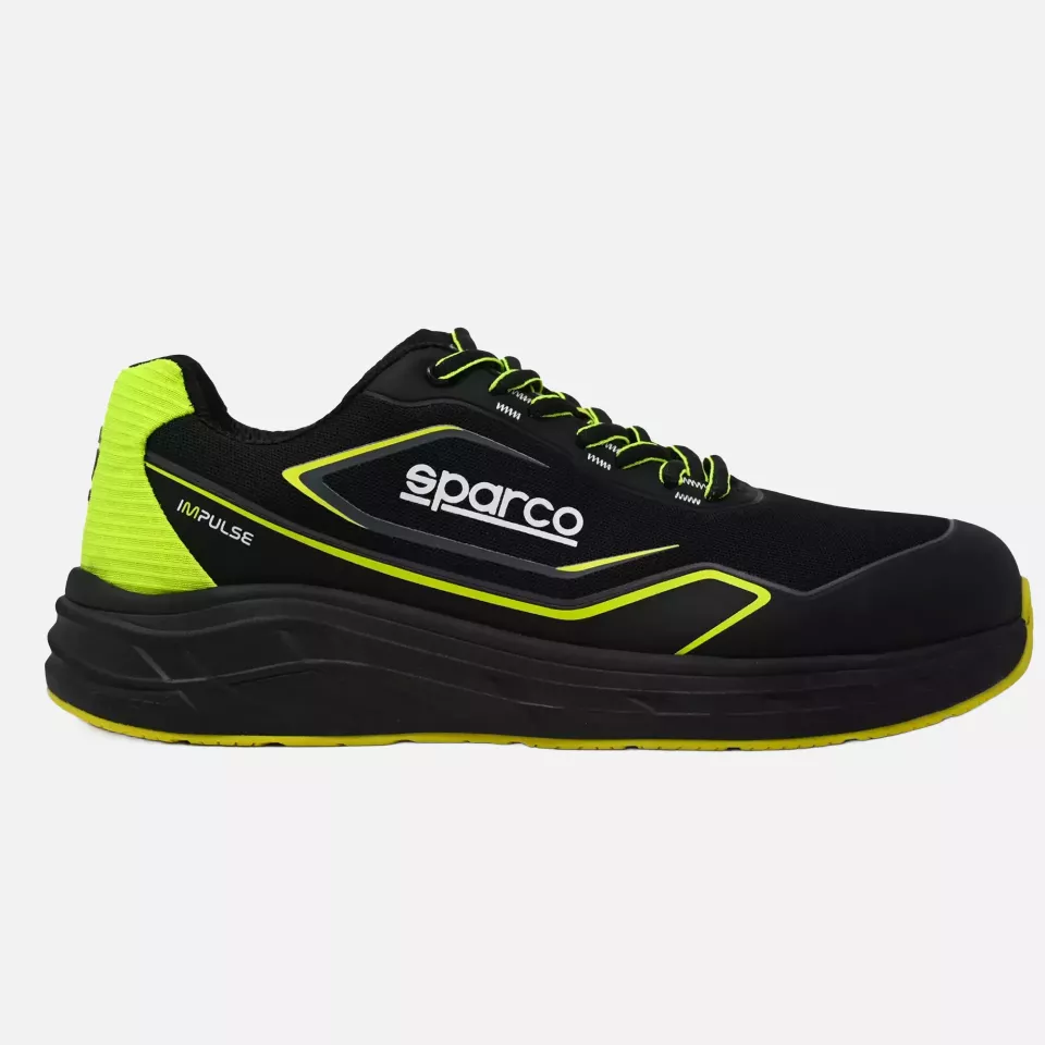 Sparco 07545NRGF, Impulse Luton Safety Shoes ESD S1PS SR FO HRO, Black/Yellow, image 2, gallery thumbnail