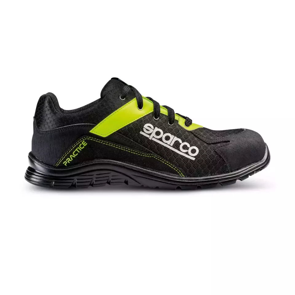 Sparco 07517NRGF, Practice Jos Safety Shoes ESD S1P SRC, Black/Yellow, image 1, gallery thumbnail