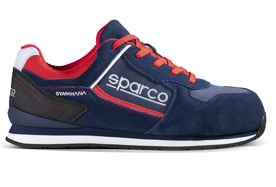 Sparco 07535BMRS, Gymkhana Tacoma Saftey Shoes ESD S3 SRC HRO, Navy Blue/Red, image 2, gallery thumbnail