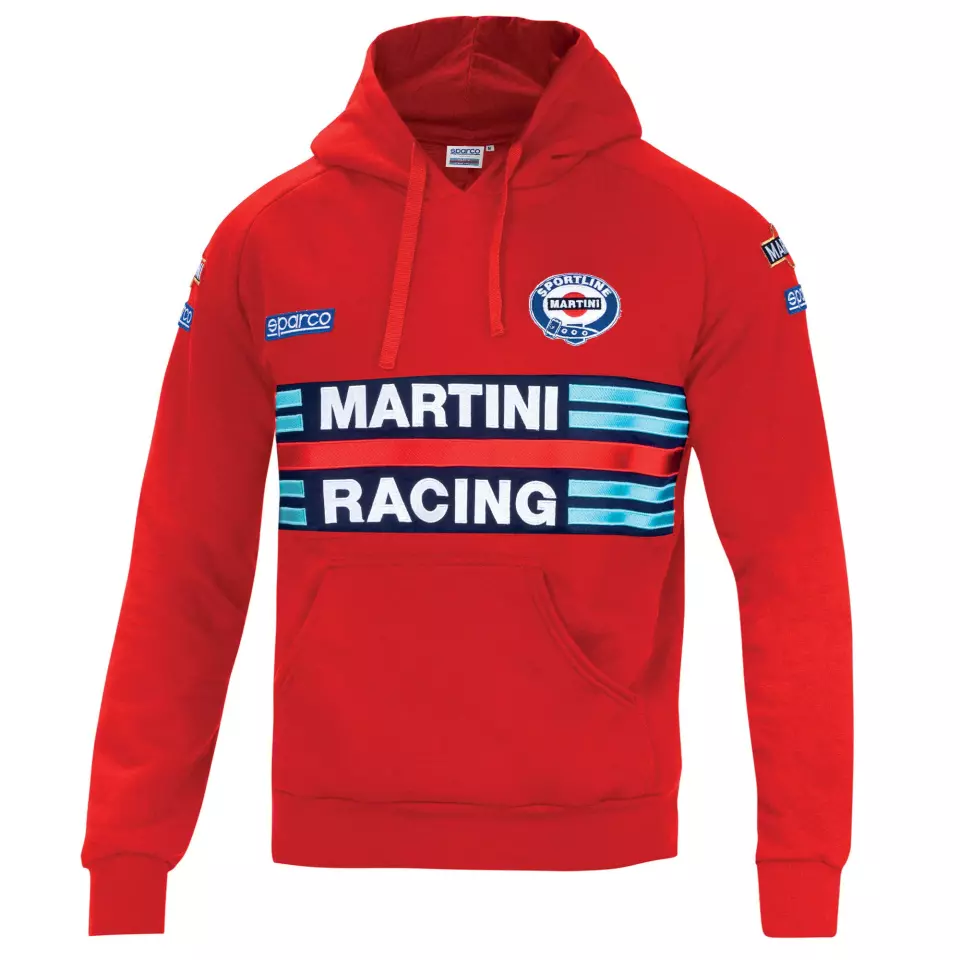 Sparco 01279MR-RS, Martini Racing Hoodie, Red, image 1, gallery thumbnail