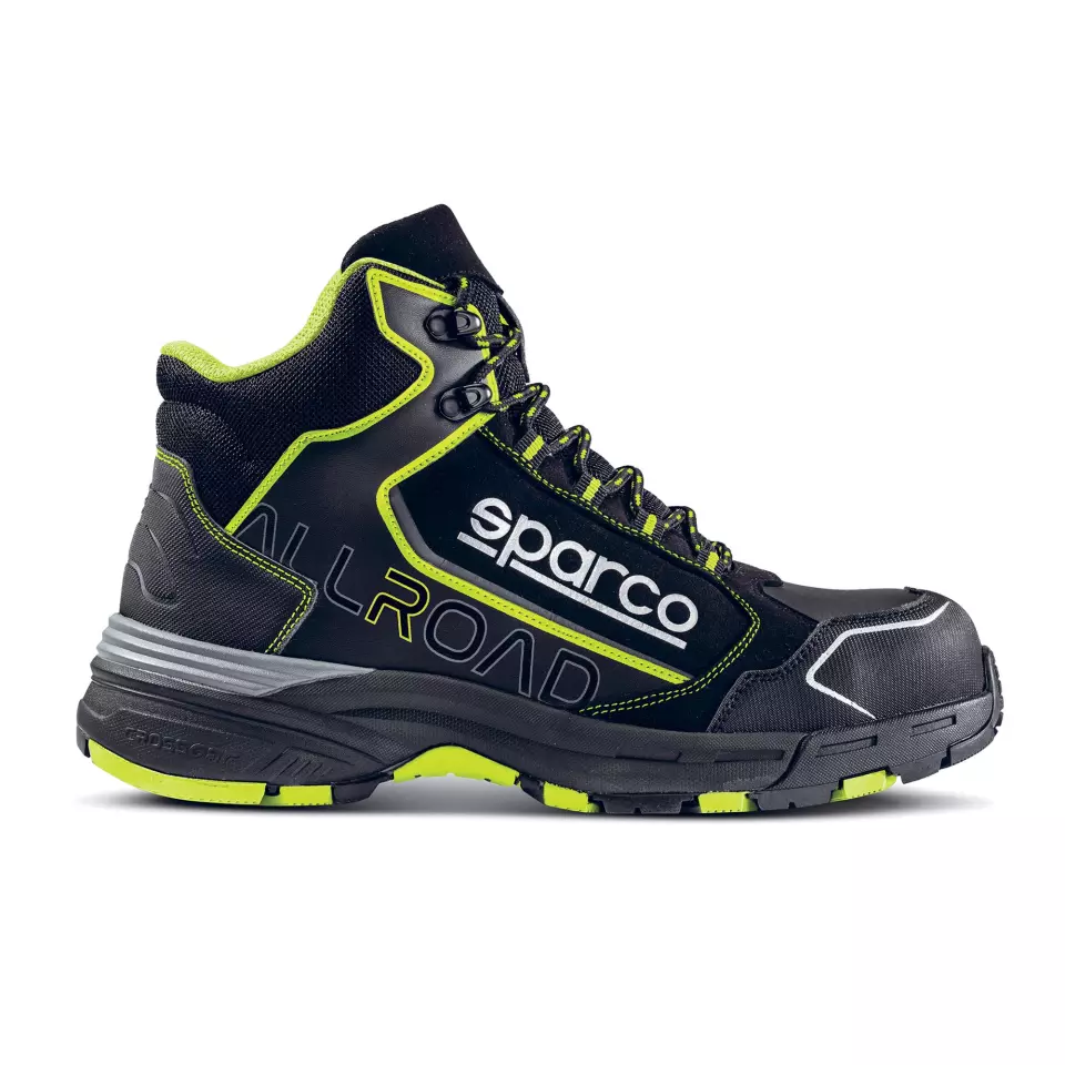 Sparco 07529NRGF, Allroad Motegi Safety Shoes ESD S3S SR FO HRO, Black/Yellow, image 1, gallery thumbnail