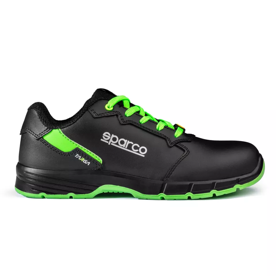 Sparco BTB0011B0-K15, Targa Safety Shoes ESD S3S SR FO, Black/Fluorescent Green, image 3, gallery thumbnail