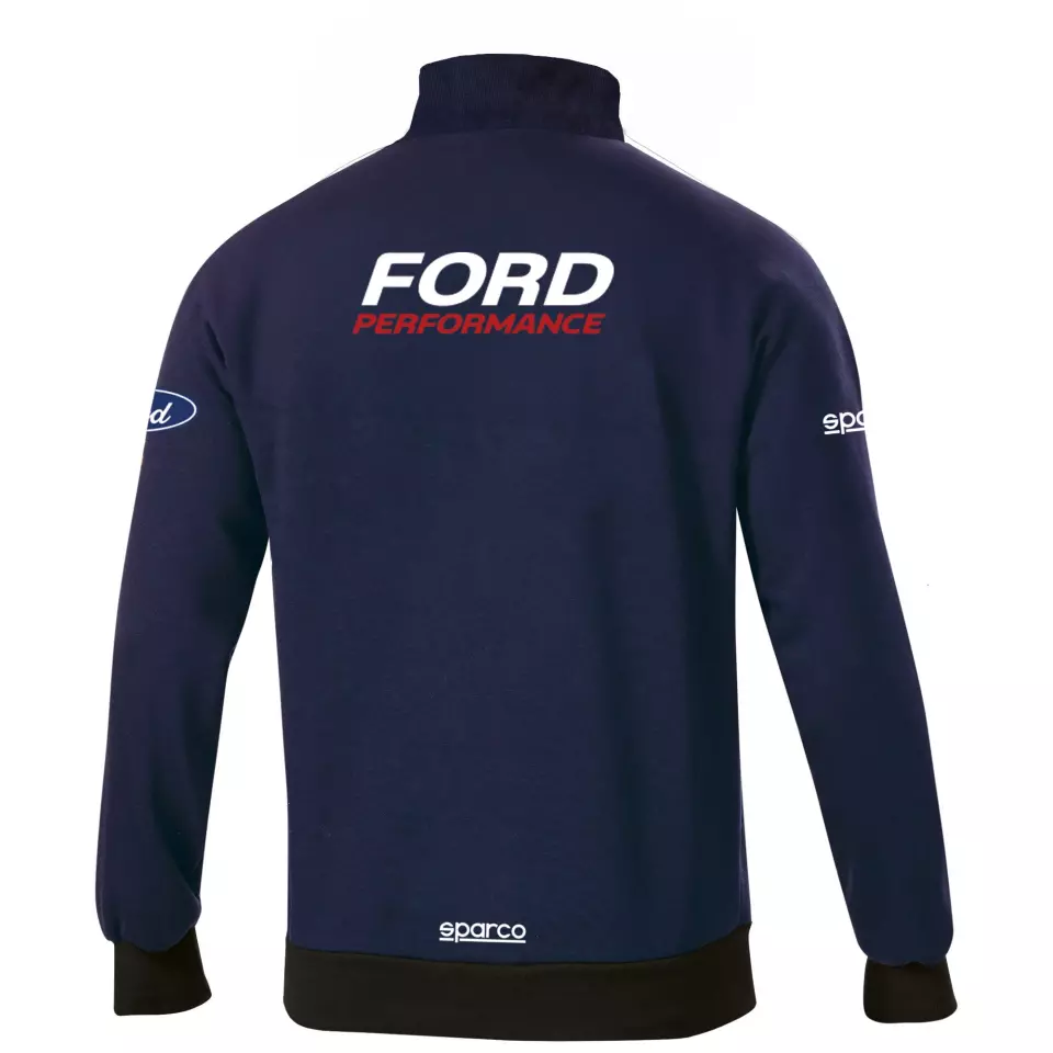 Sparco BMF0005H0-N02, Ford Performance Sweatshirt Half Zip, Navy Blue, image 2, gallery thumbnail