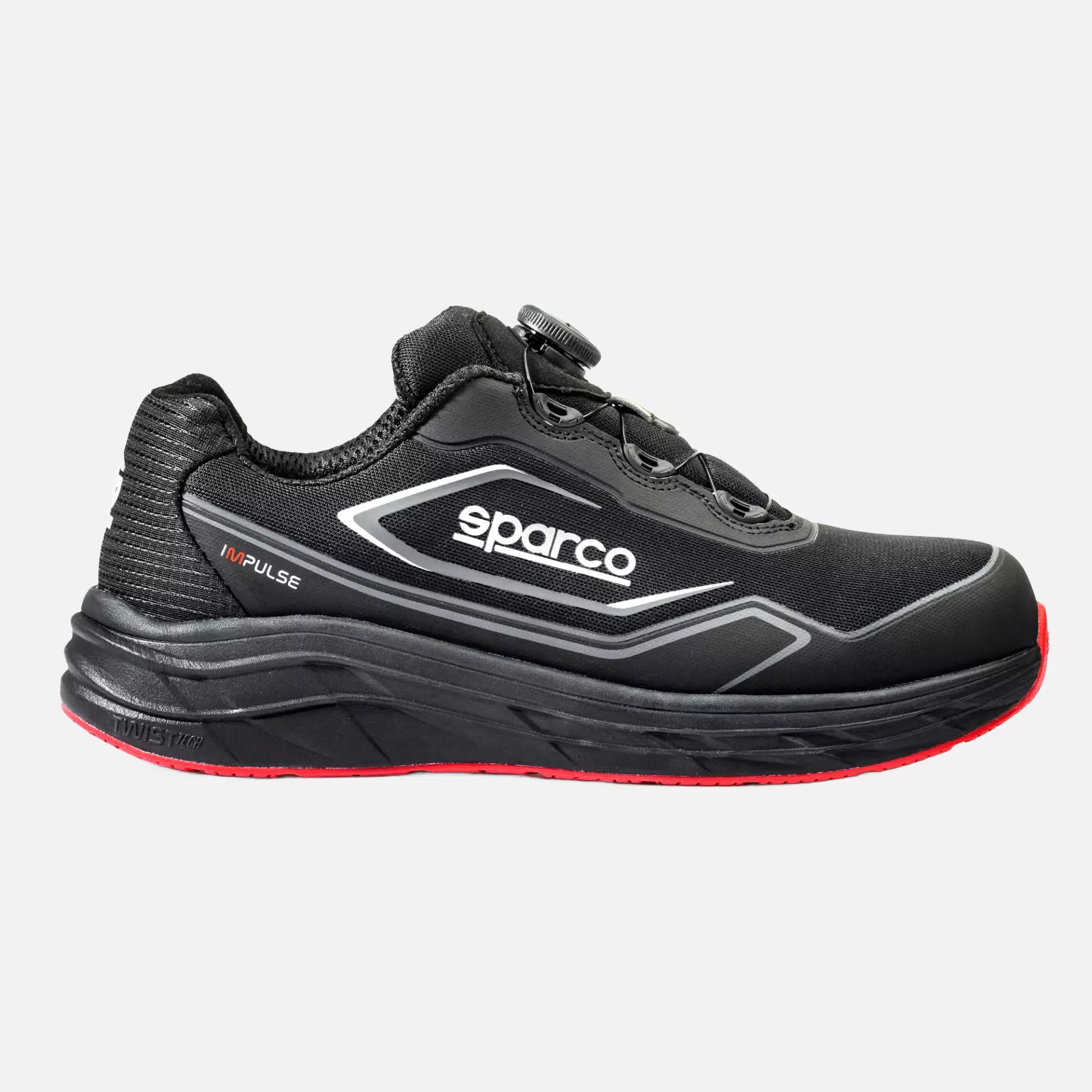 Sparco BTB0019B0-K12, IMPULSE+ Safety Shoes S1PS SR FO HRO, Black/Red, image 3