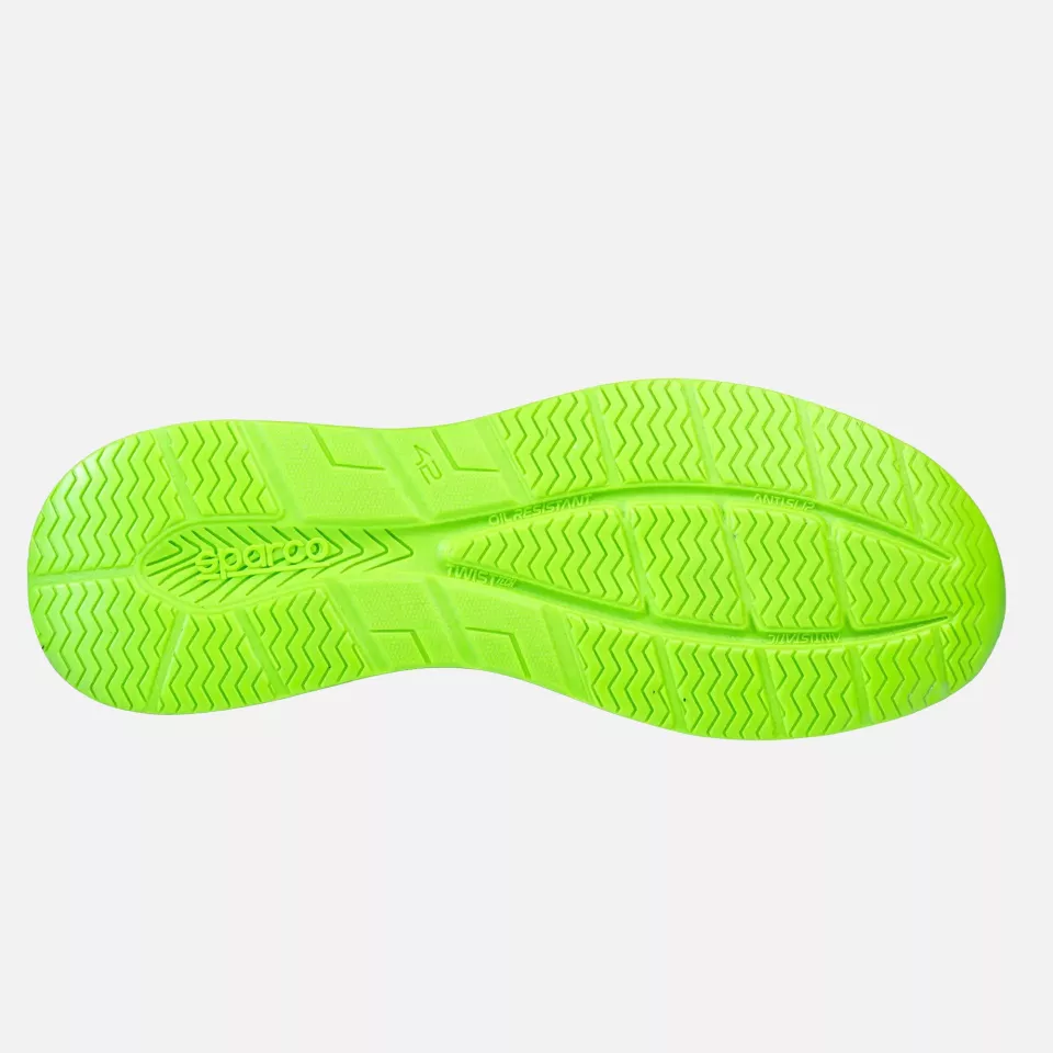 Sparco BTB0013B0-E54, Impulse Lucas Safety Shoes S3S SR FO HRO ESD, Dark Grey/Fluo Green, image 3, gallery thumbnail