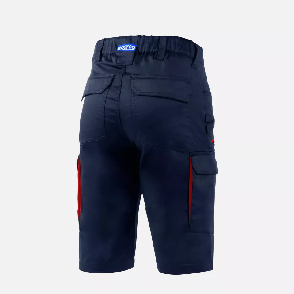 Sparco BTP0002B0-N31, Hawaii Bermuda Shorts, Navy Blue/Red, image 2, gallery thumbnail