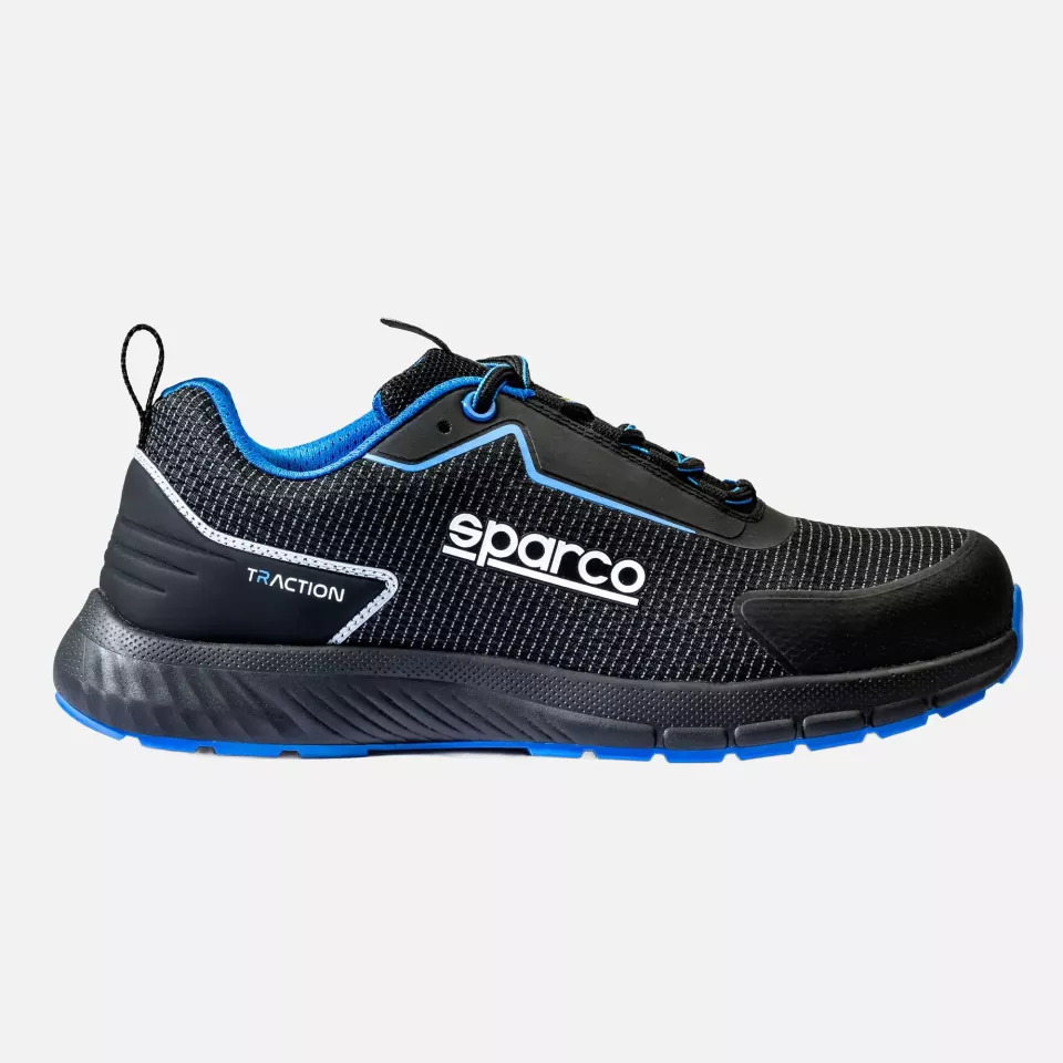 Sparco BTB0002B0-K05, Traction Safety Shoes S1PS, Black/Light Blue, image 3, gallery thumbnail