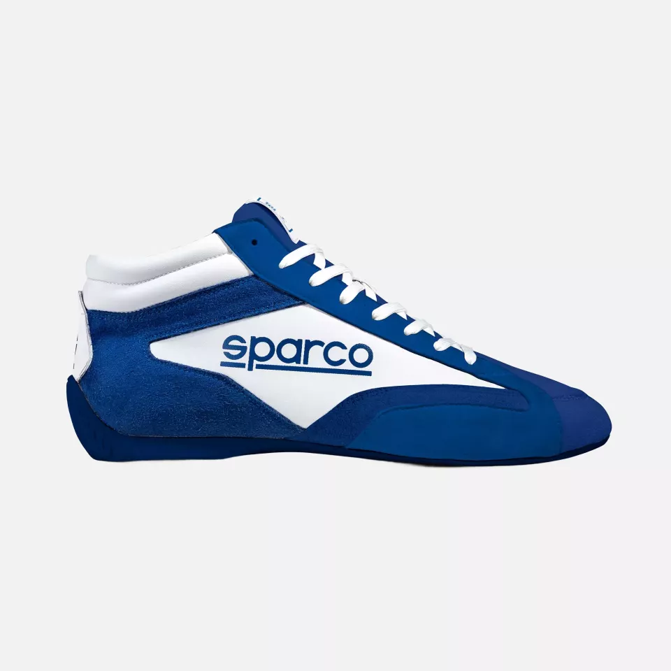 Sparco 0012A8-BMBI, S-DRIVE Mid-Top Shoes, Blue/White, image 1, gallery thumbnail