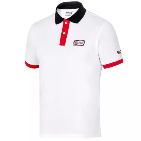 Sparco Targa Florio Polo Shirt, White/Red