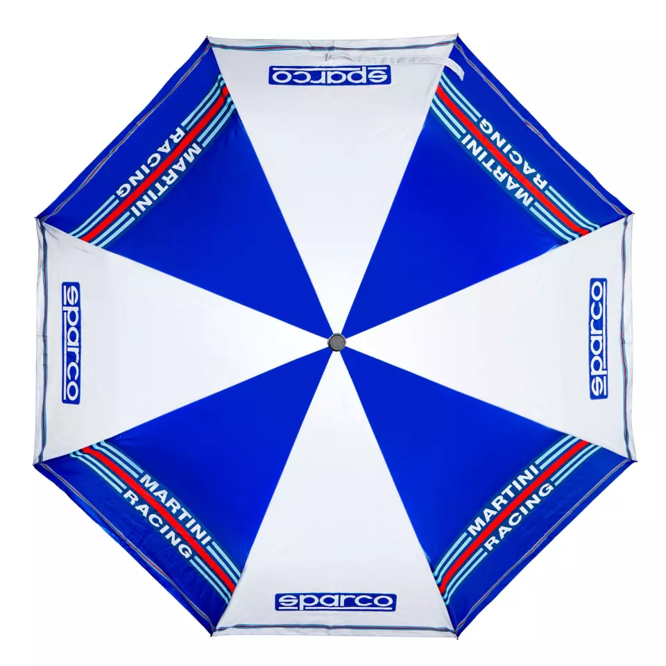 Sparco 099099MR, Martini-R Foldable Umbrella, Blue/White, image 2, gallery thumbnail