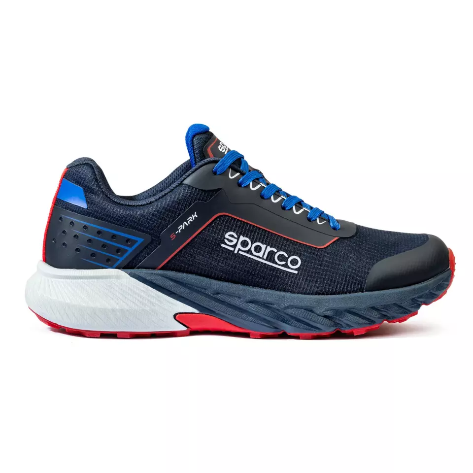 Sparco BTB0007B0-N31, S-Park Safety Shoes O1, Navy Blue/Red, image 3, gallery thumbnail