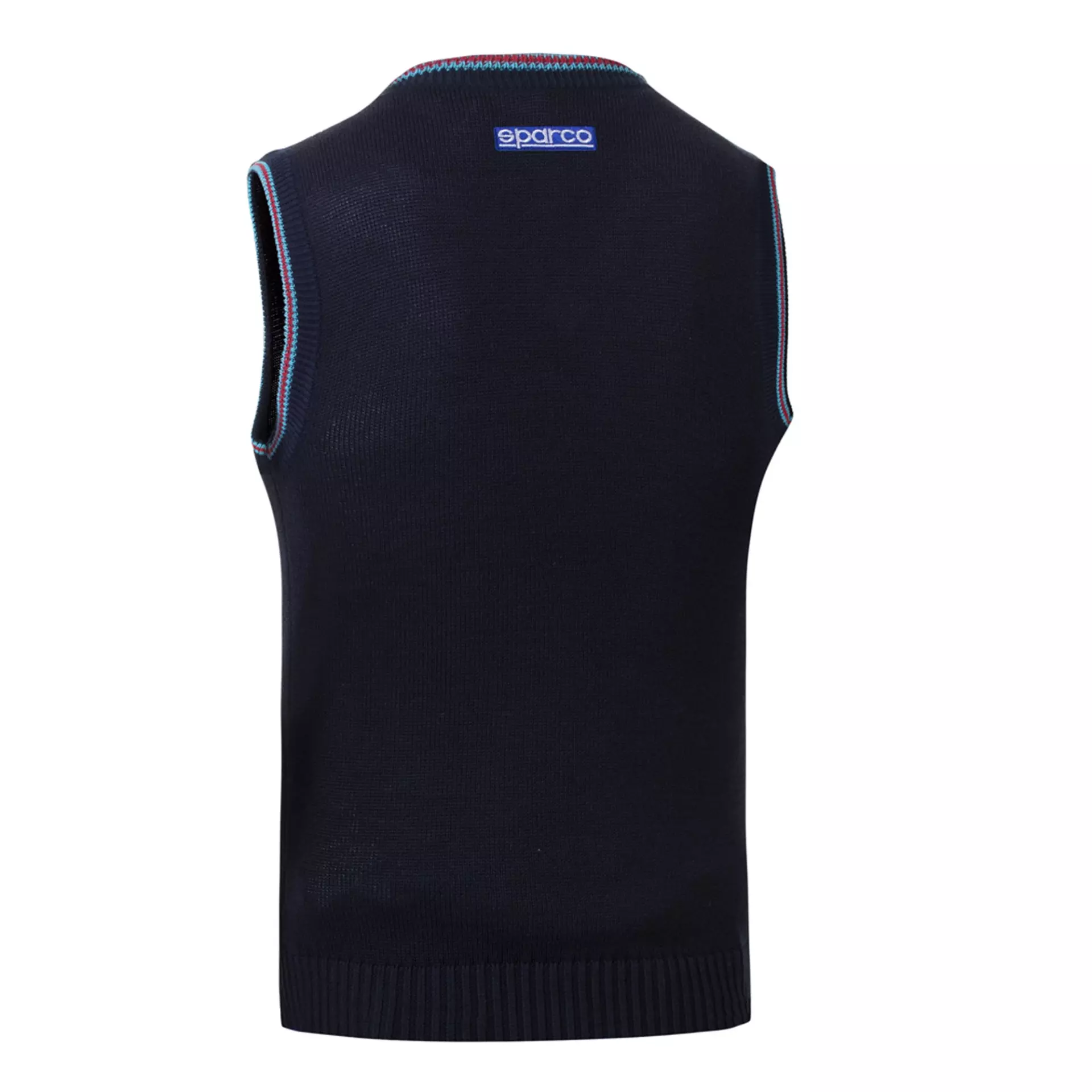 Sparco 013052MR-BM, Martini Racing Knitted Cotton Vest, Blue Marine, image 2