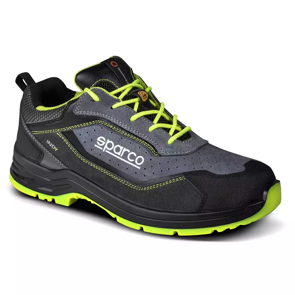 Sparco 07538GSGF, Indy Texas Saftey Shoes S1PS SR FO LG, Gray/Yellow, image 1, gallery thumbnail