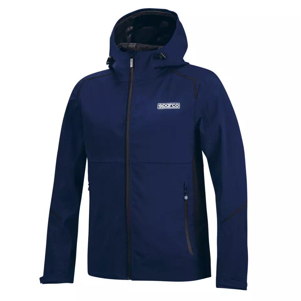 Sparco BMJ0015B0-N28, Shell Jacket Waterproof, Blue/Black, image 1, gallery thumbnail