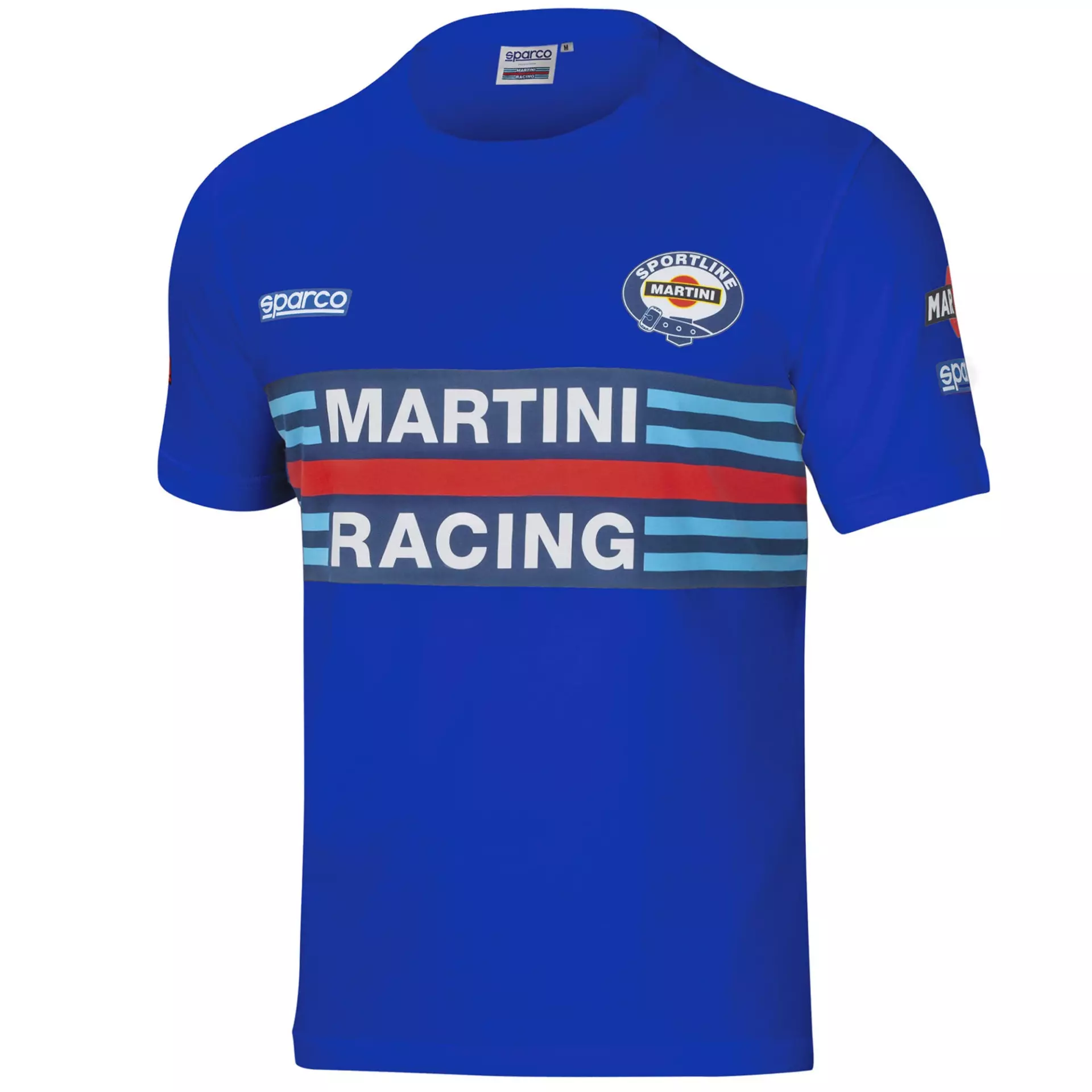 Sparco 01274MR-AZ, Martini Racing T-Shirt, Light Blue